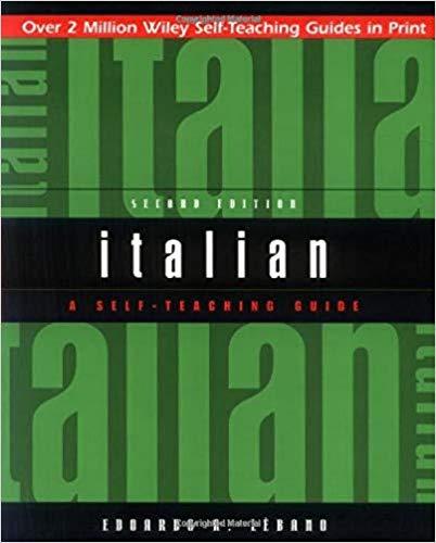 Italian: A Self-Teaching Guide, 2nd Edition